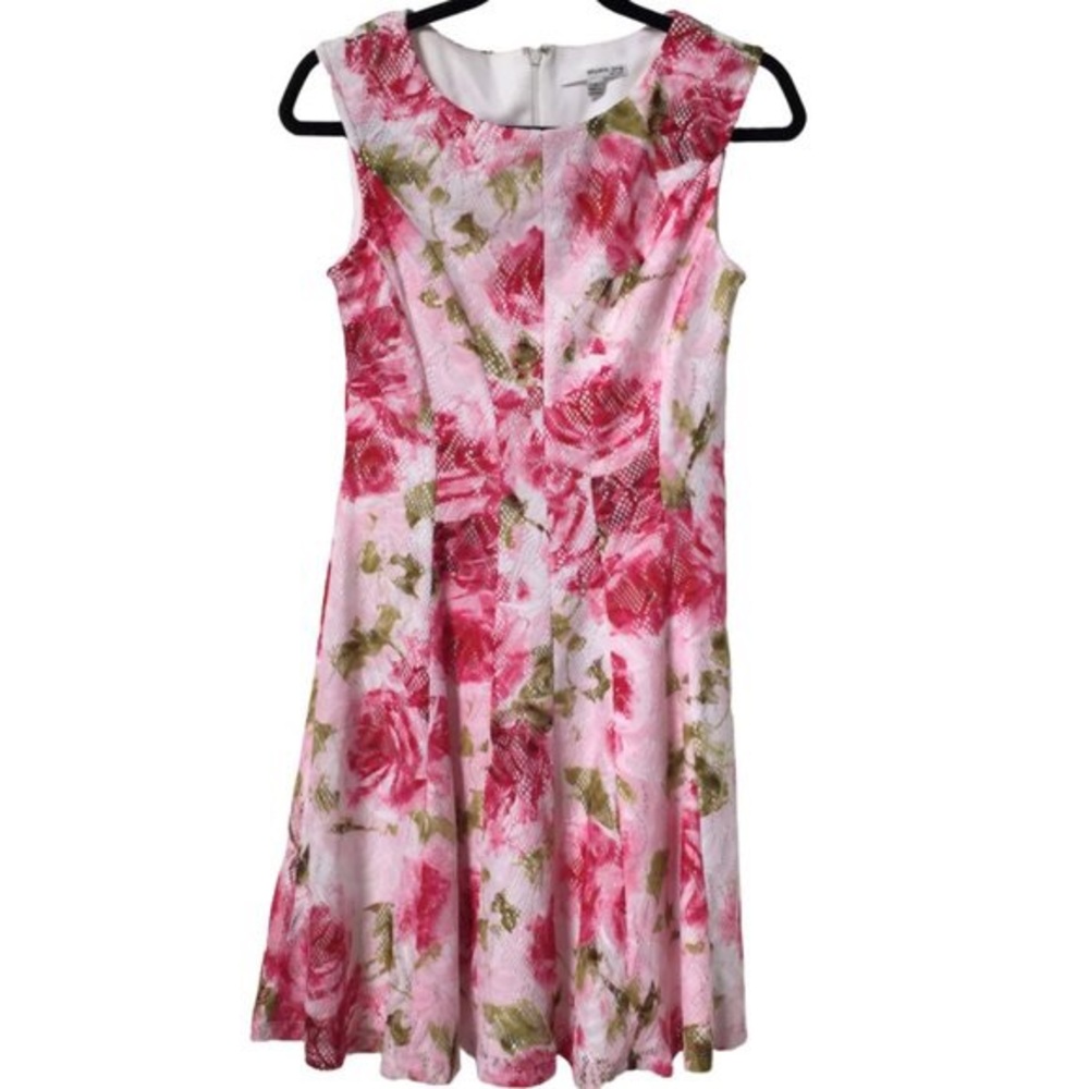 Studio One NY Sleeveless Floral Midi Dress